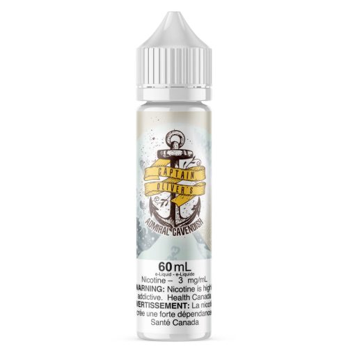 Captain Olivers Admiral Cavendish E Liquid E-Liquid Captain Oliver's Custards & Puddings 60mL 3mg/mL